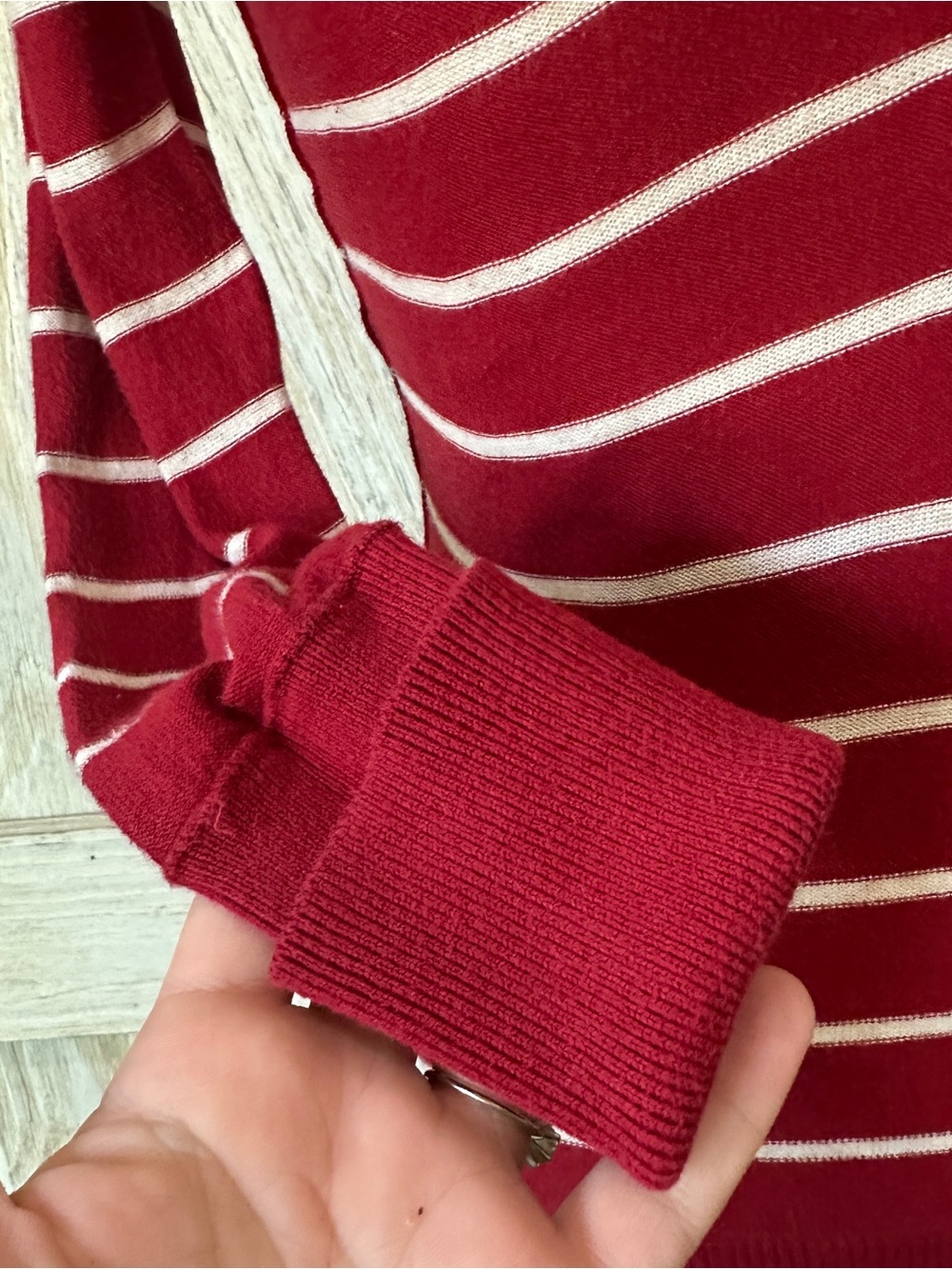 GAP Y2k (RED) Campaign Striped Knit Stretch Top - Picture 4 of 11